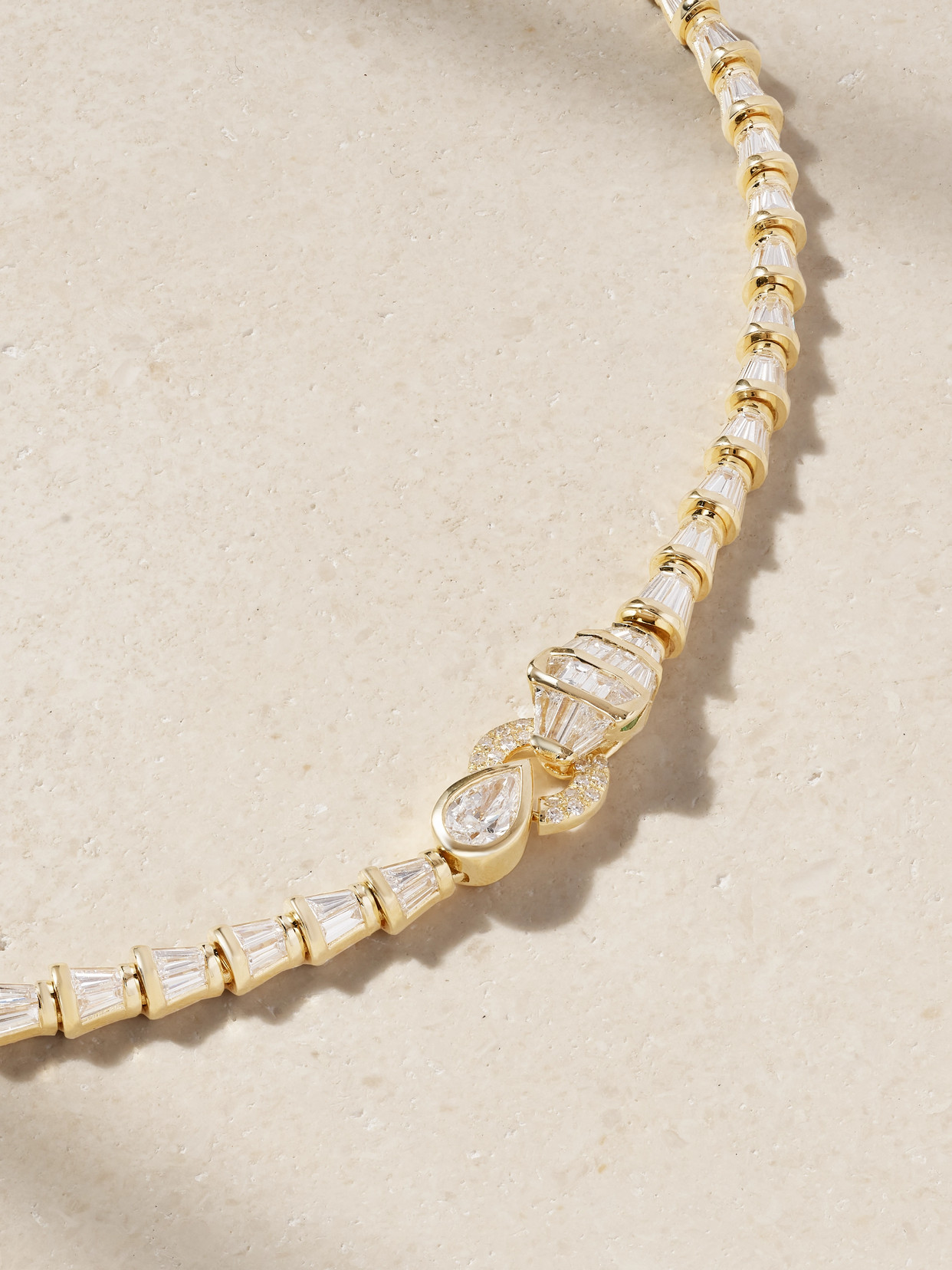 Shay Serpentine 18-karat, Diamond And Garnet Necklace In Gold