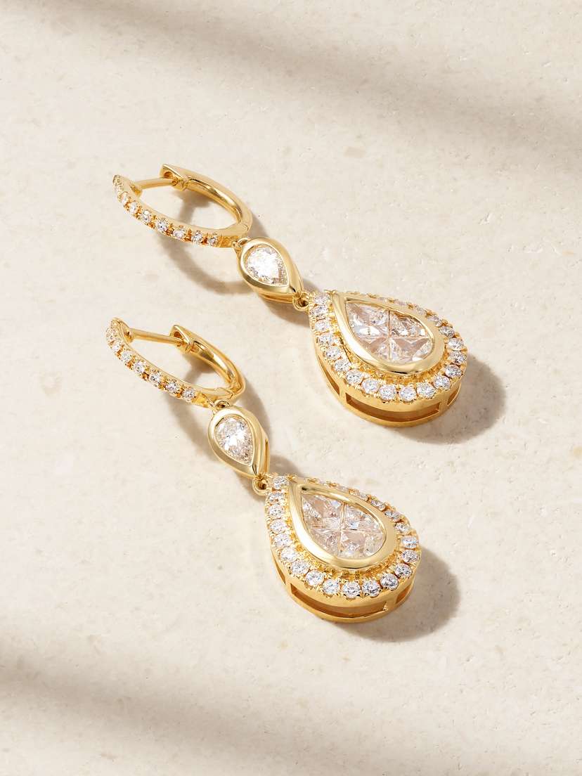 SHAY 18-karat Gold Diamond Earrings