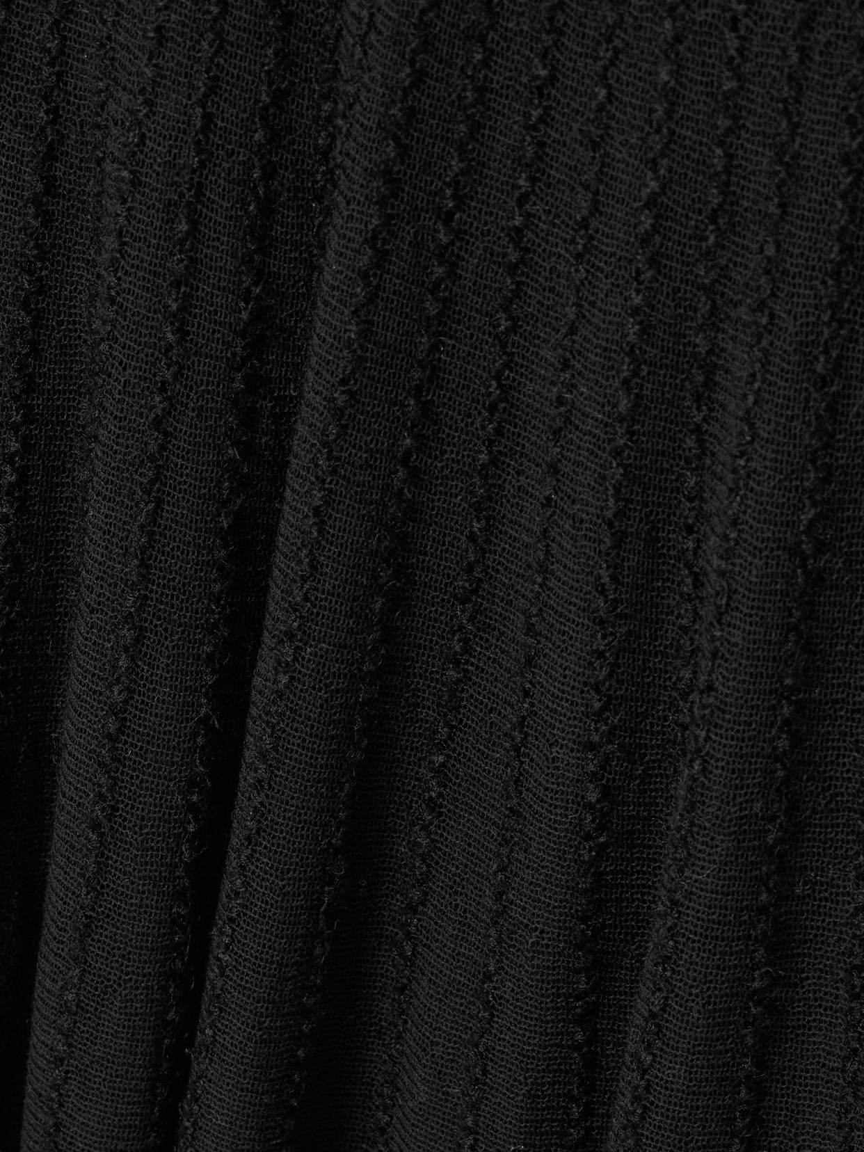 Khaite Dawn Pointelle-knit Midi Skirt In Black