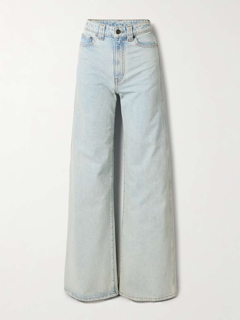 Khaite Dane High-rise Wide-leg Jeans