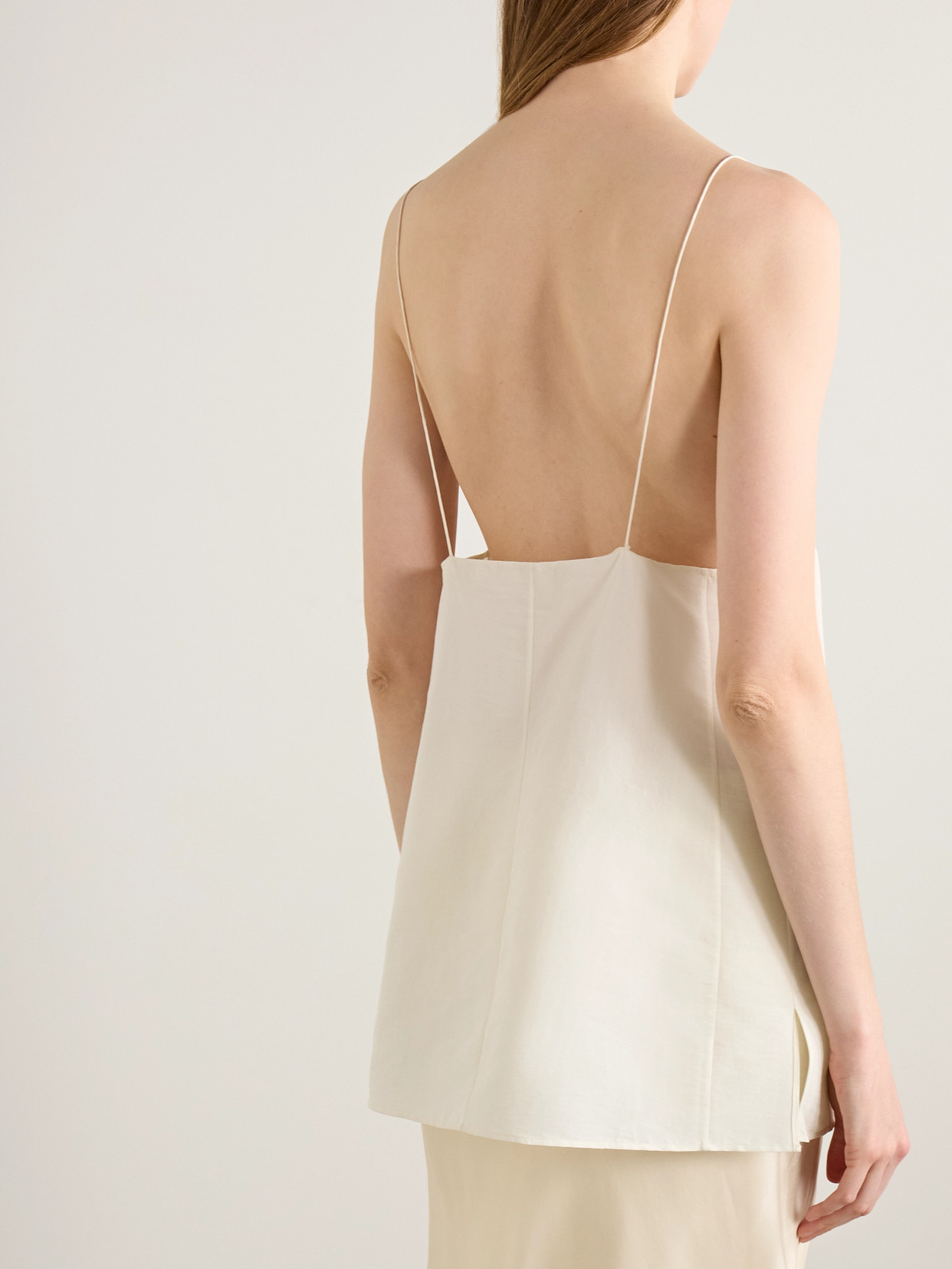 Talsie Silk And Cotton-Blend Organza Tank