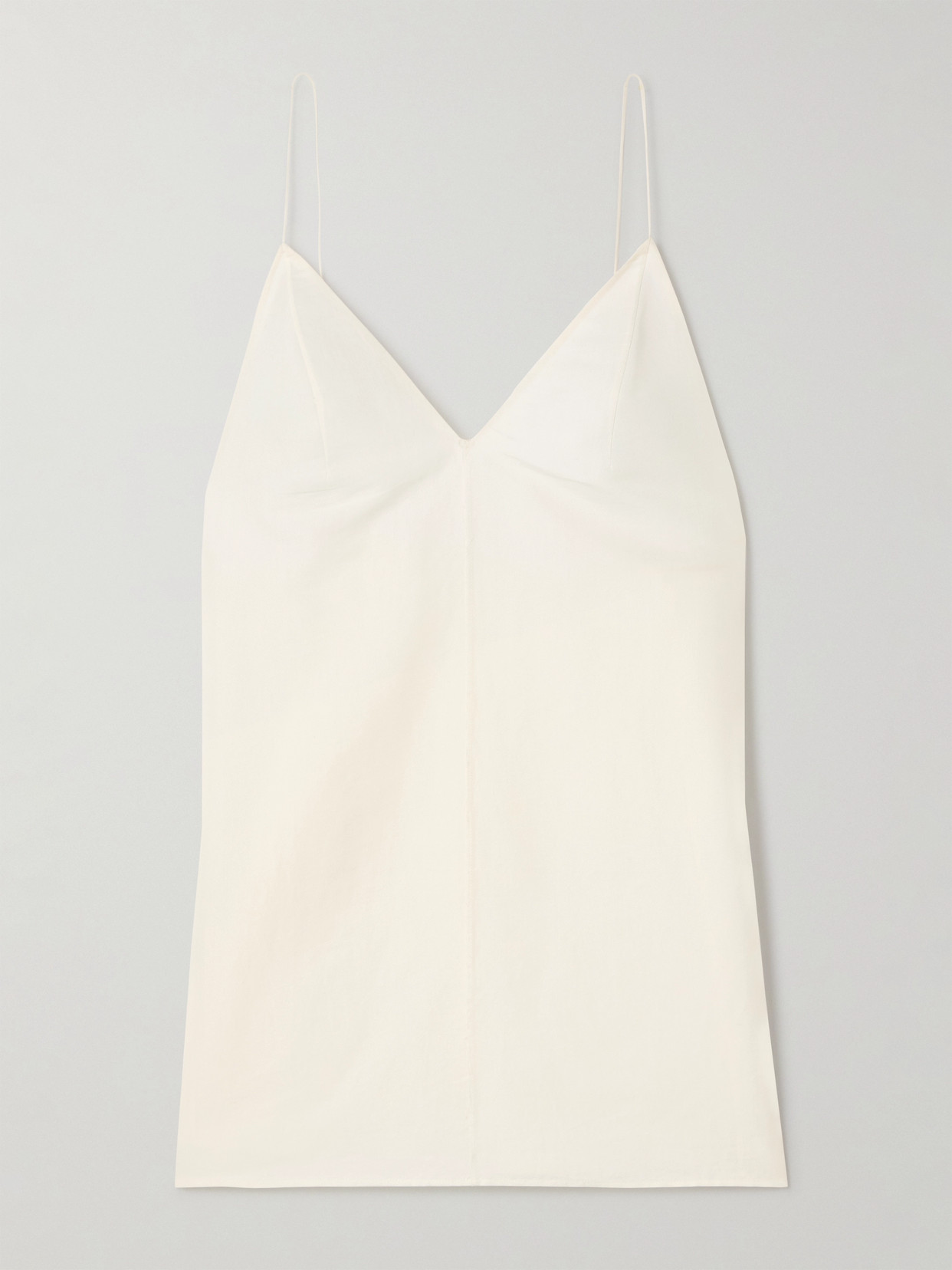 Khaite Talsie Silk-blend Organza Tank In Ivory