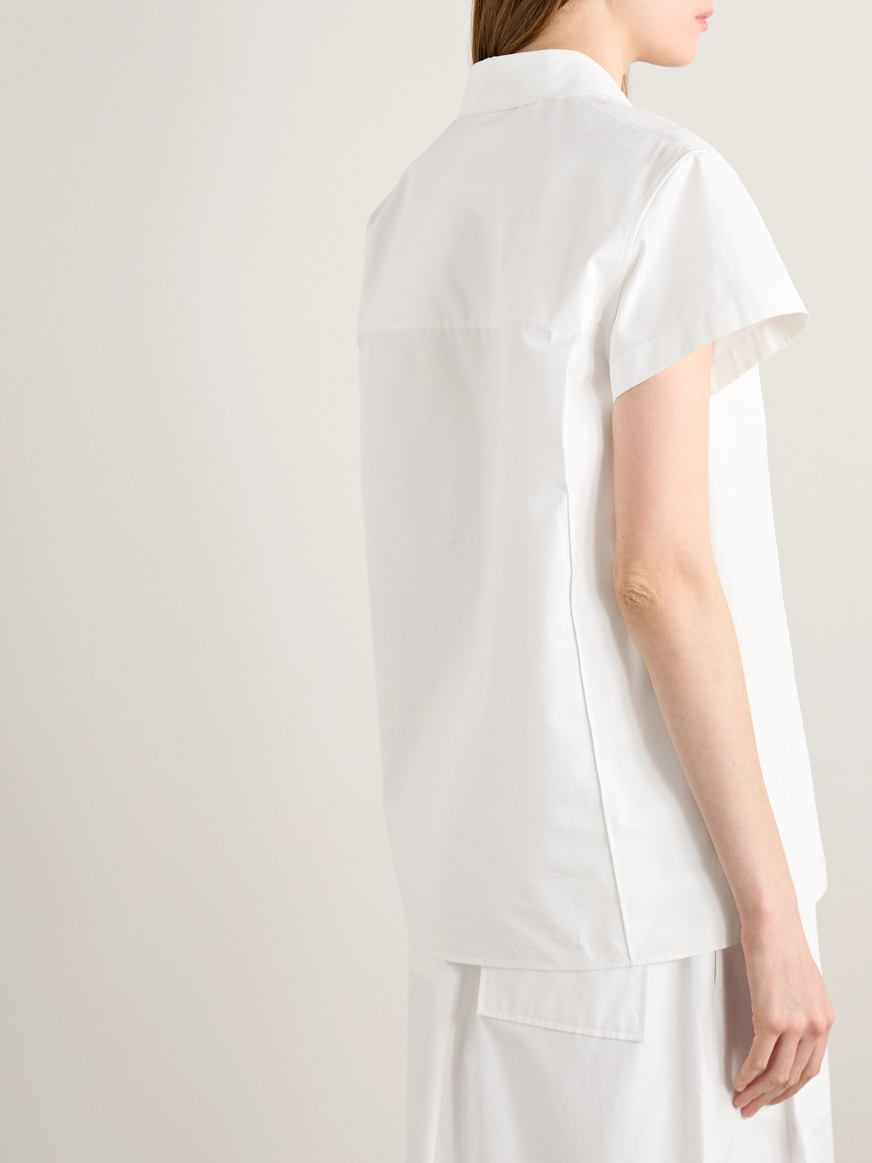 KHAITE KEEFE COTTON-POPLIN SHIRT 