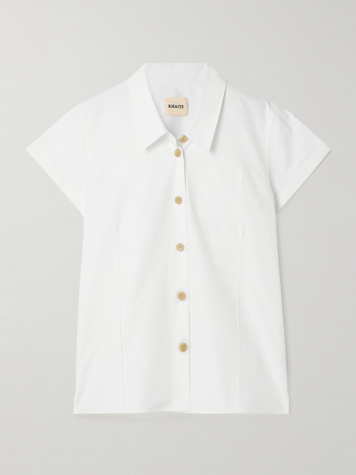 Khaite Keefe Cotton-poplin Shirt
