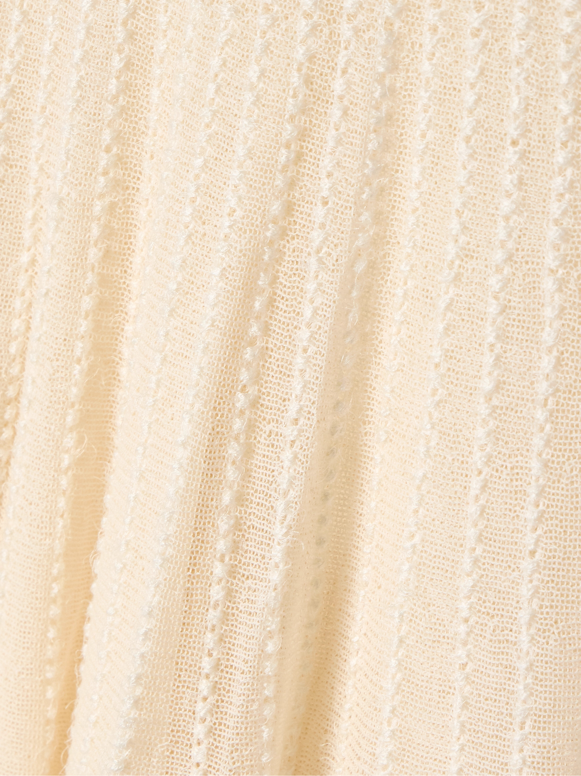 KHAITE Dawn pointelle-knit midi skirt
