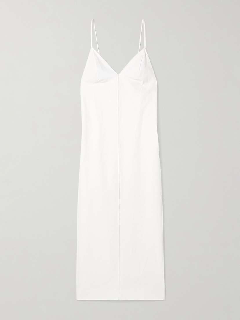 Khaite Tulula Silk-poplin Maxi Dress