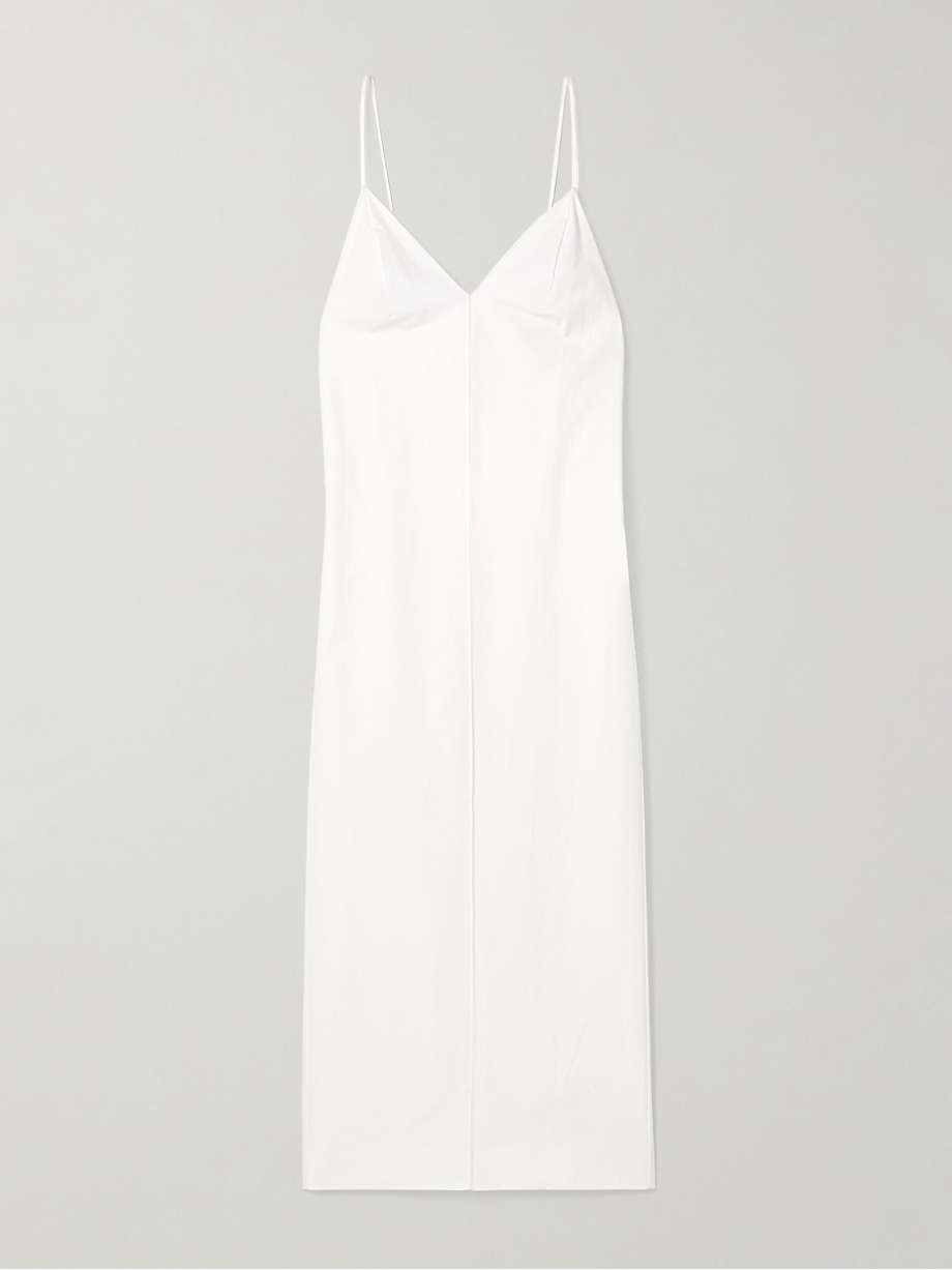 tulula silk-poplin maxi dress