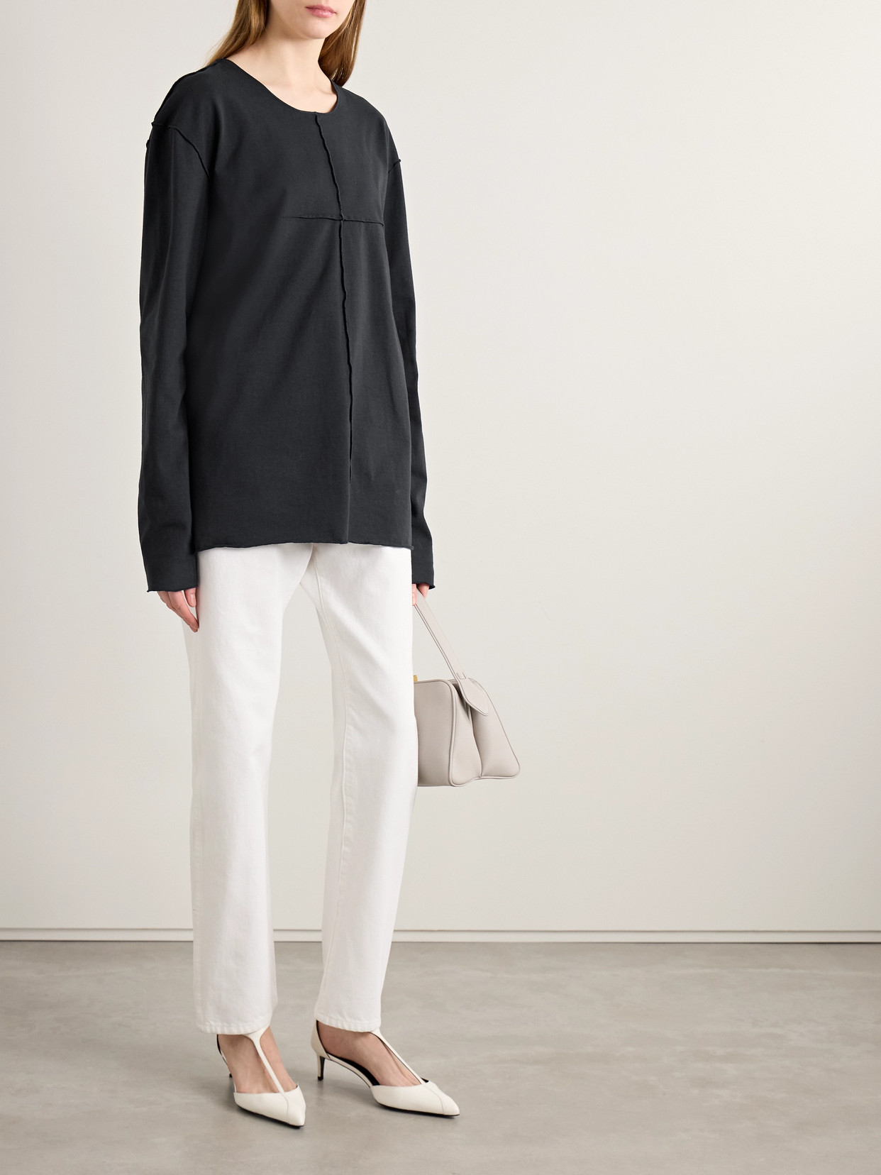 Kit Paneled Cotton-Jersey T-Shirt