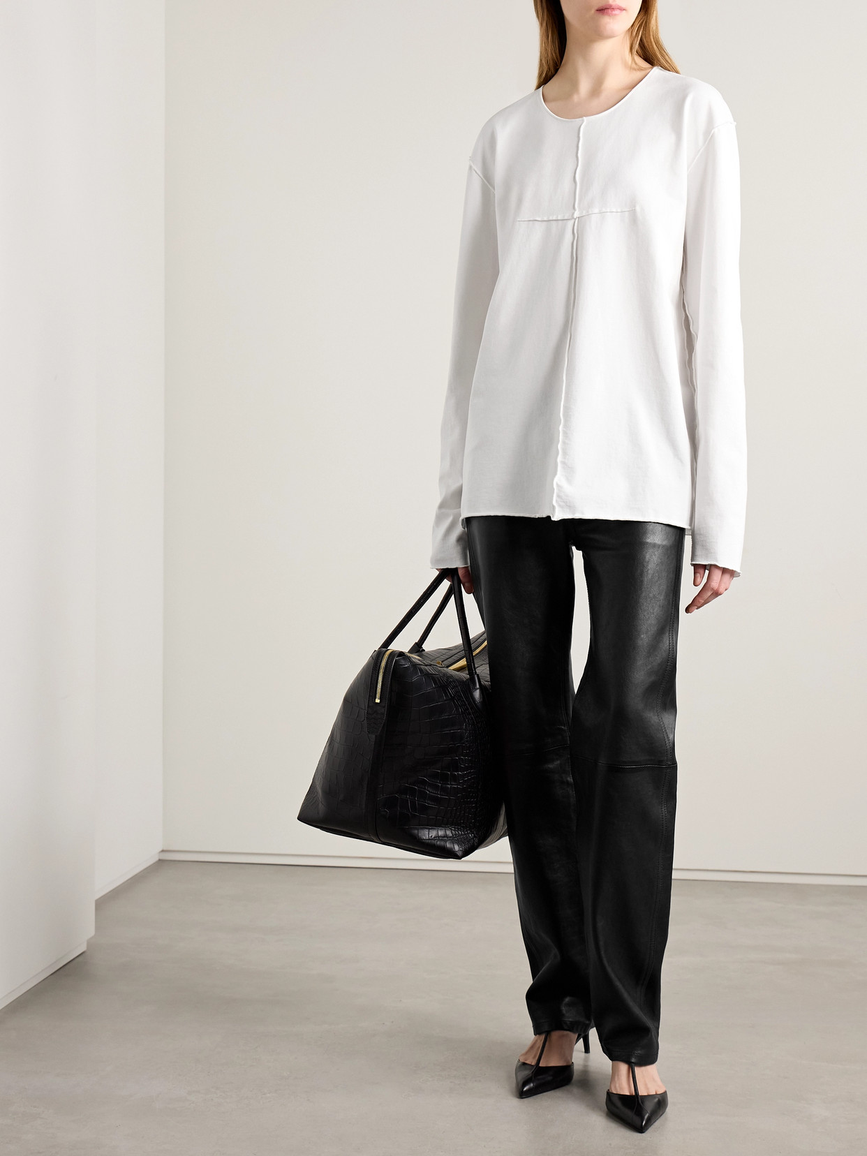 Kit Paneled Cotton-Jersey T-Shirt