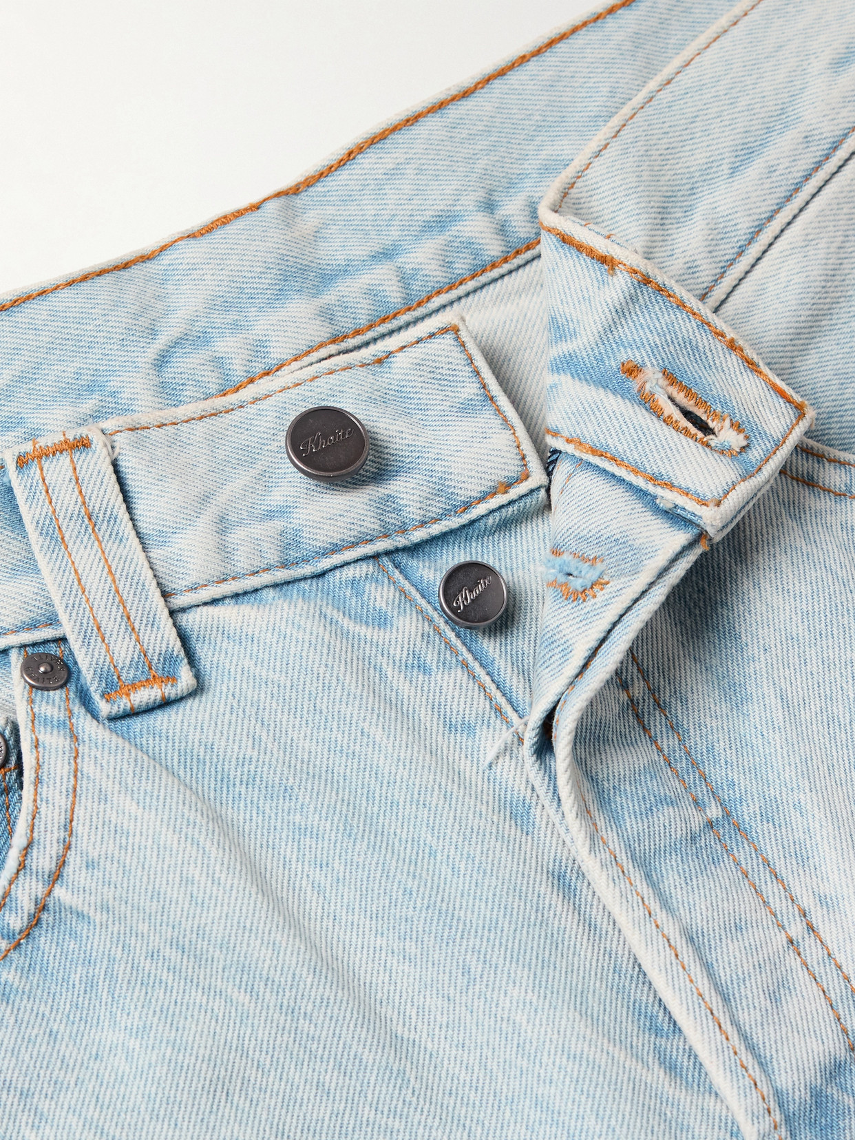 Khaite Callum Mid-rise Straight-leg Jeans In Blue
