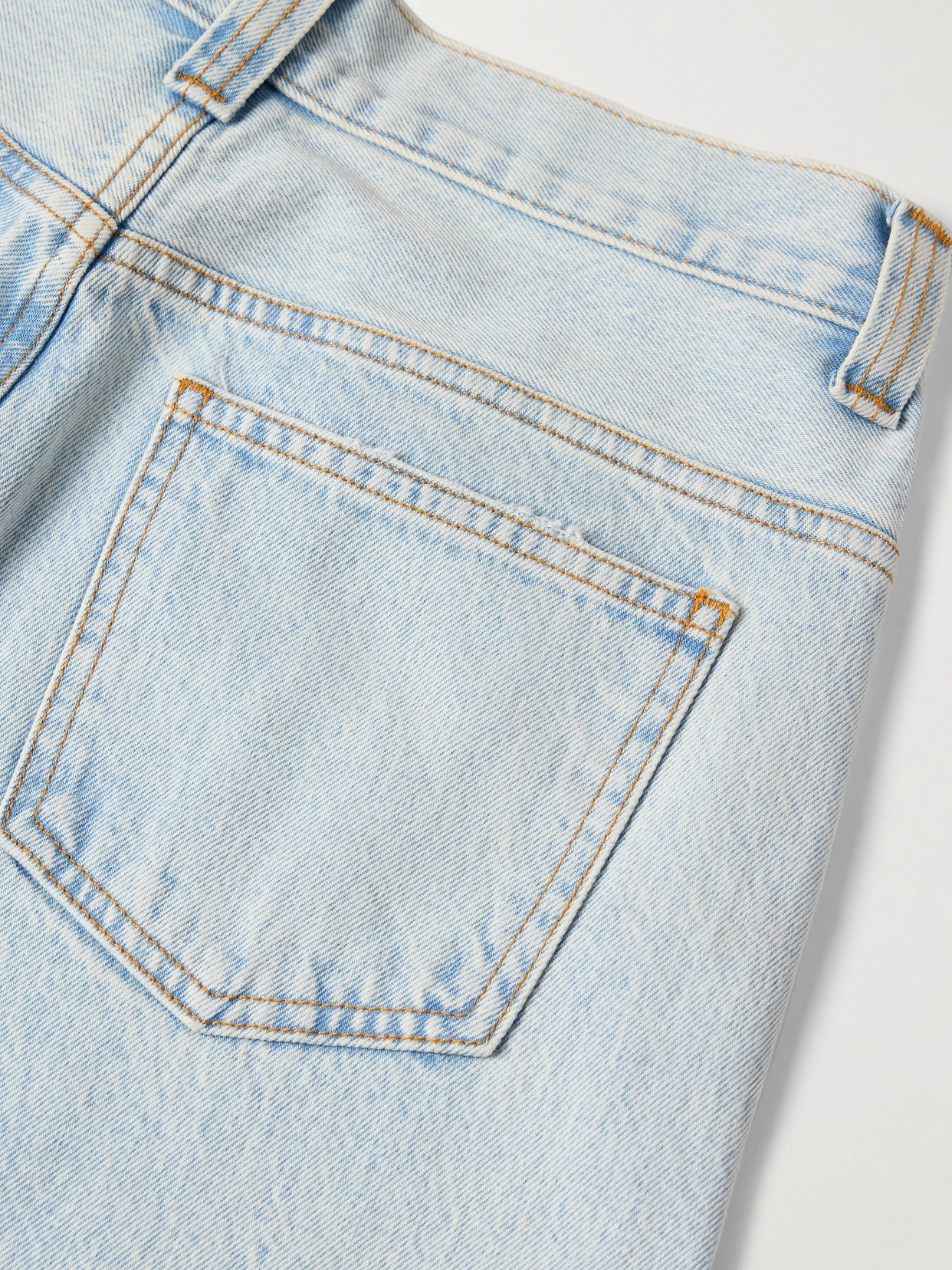 Khaite Callum Mid-rise Straight-leg Jeans In Blue