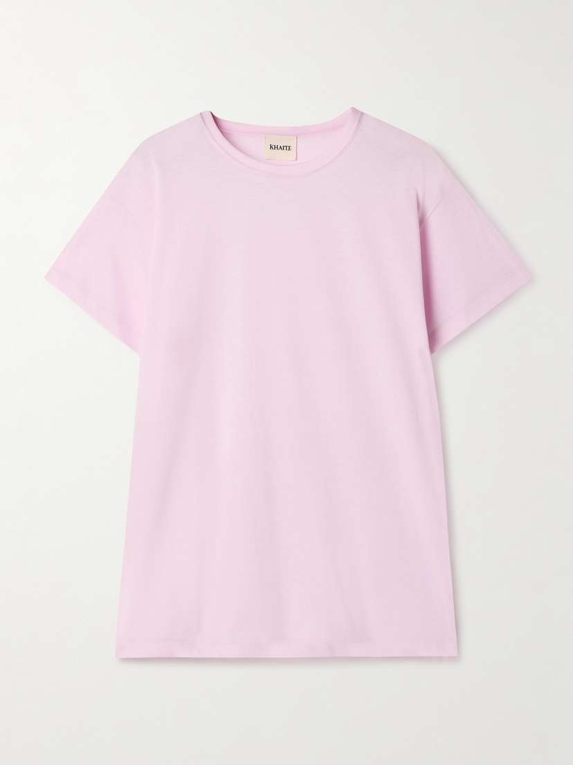 Khaite Maeve Cotton-blend Jersey T-shirt