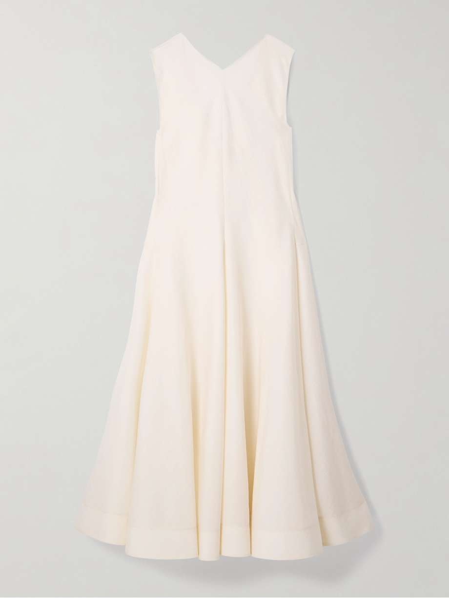 mellie silk-blend organza midi dress