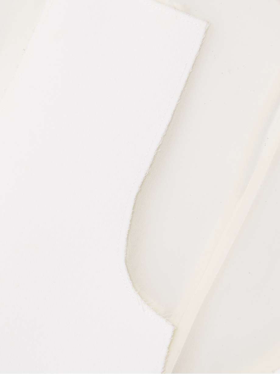 winona paneled crepe and chiffon mini dress