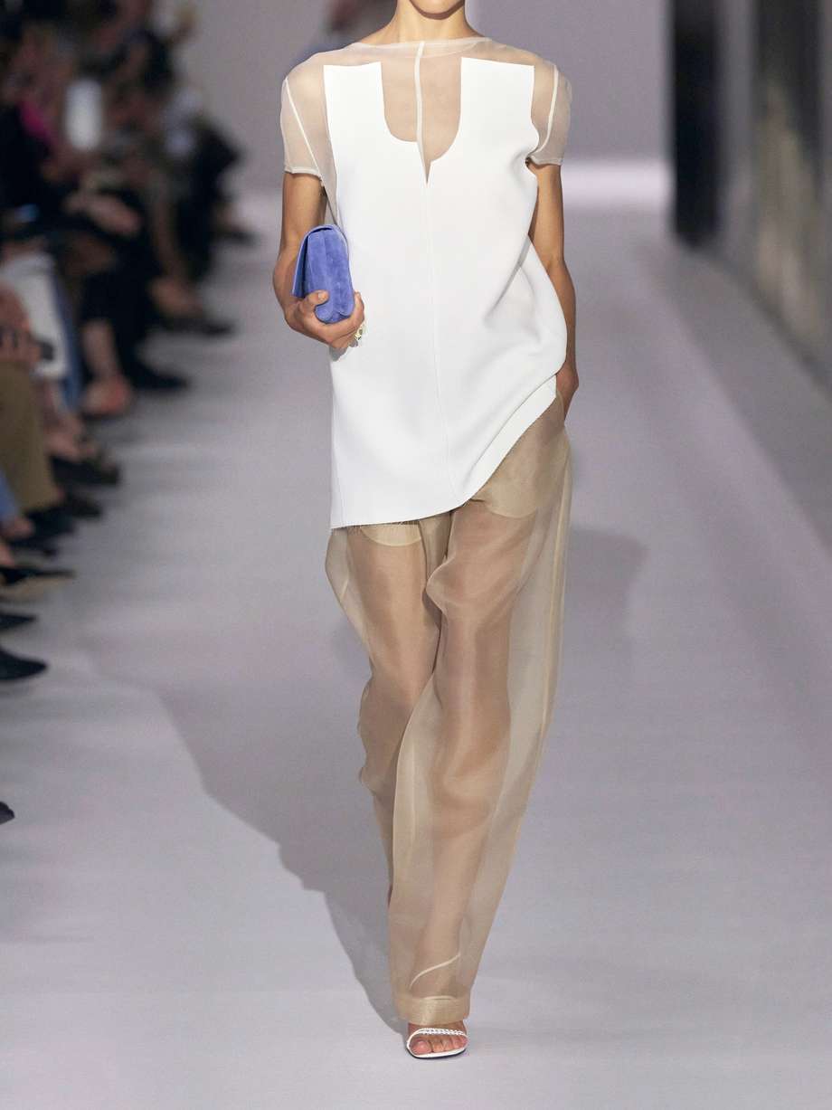 winona paneled crepe and chiffon mini dress