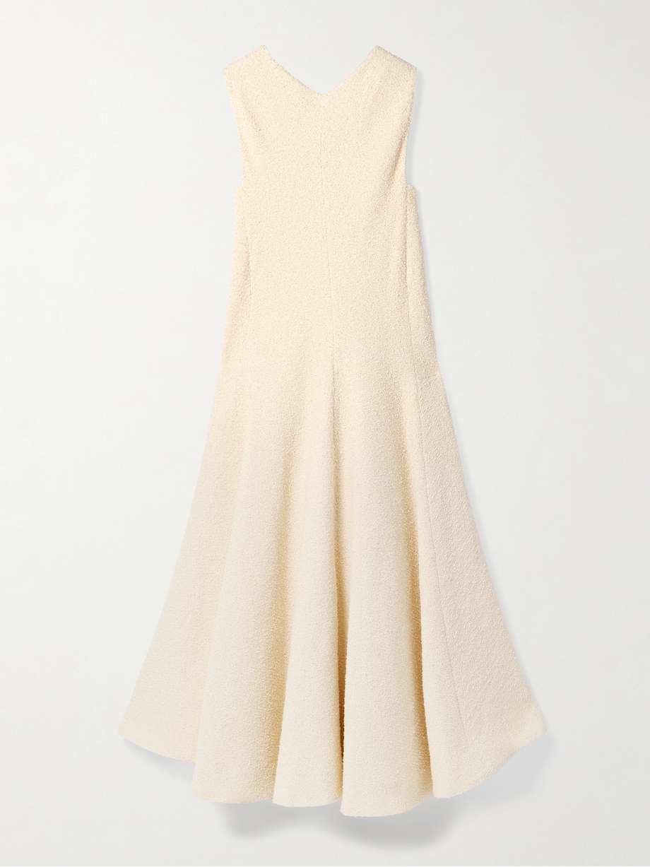 mellie cotton-blend bouclé midi dress