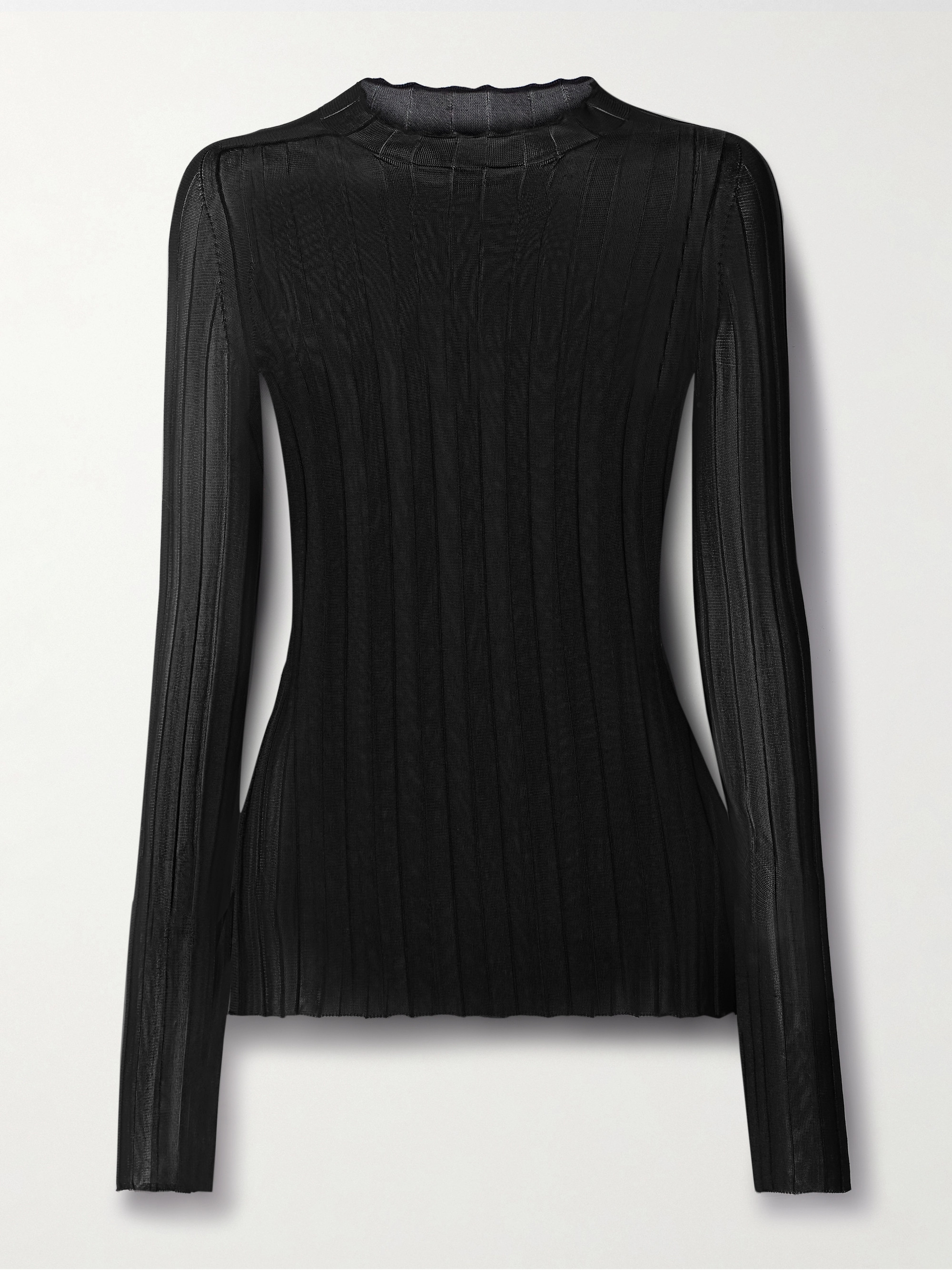 KHAITE Cosette ribbed-knit top thumbnail