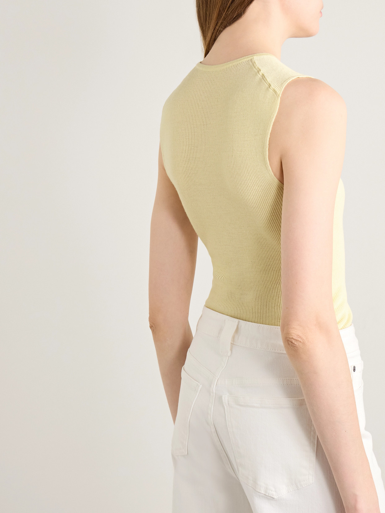 Renato Ribbed Wool-Blend Jersey Tank