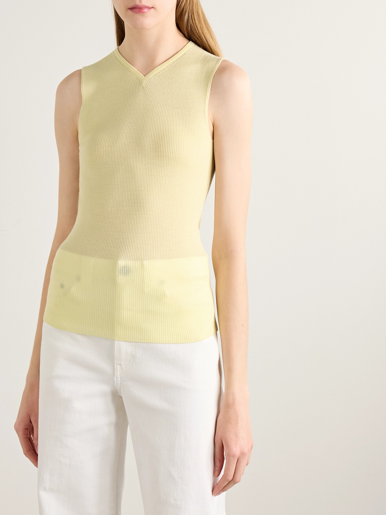 Renato Ribbed Wool-Blend Jersey Tank