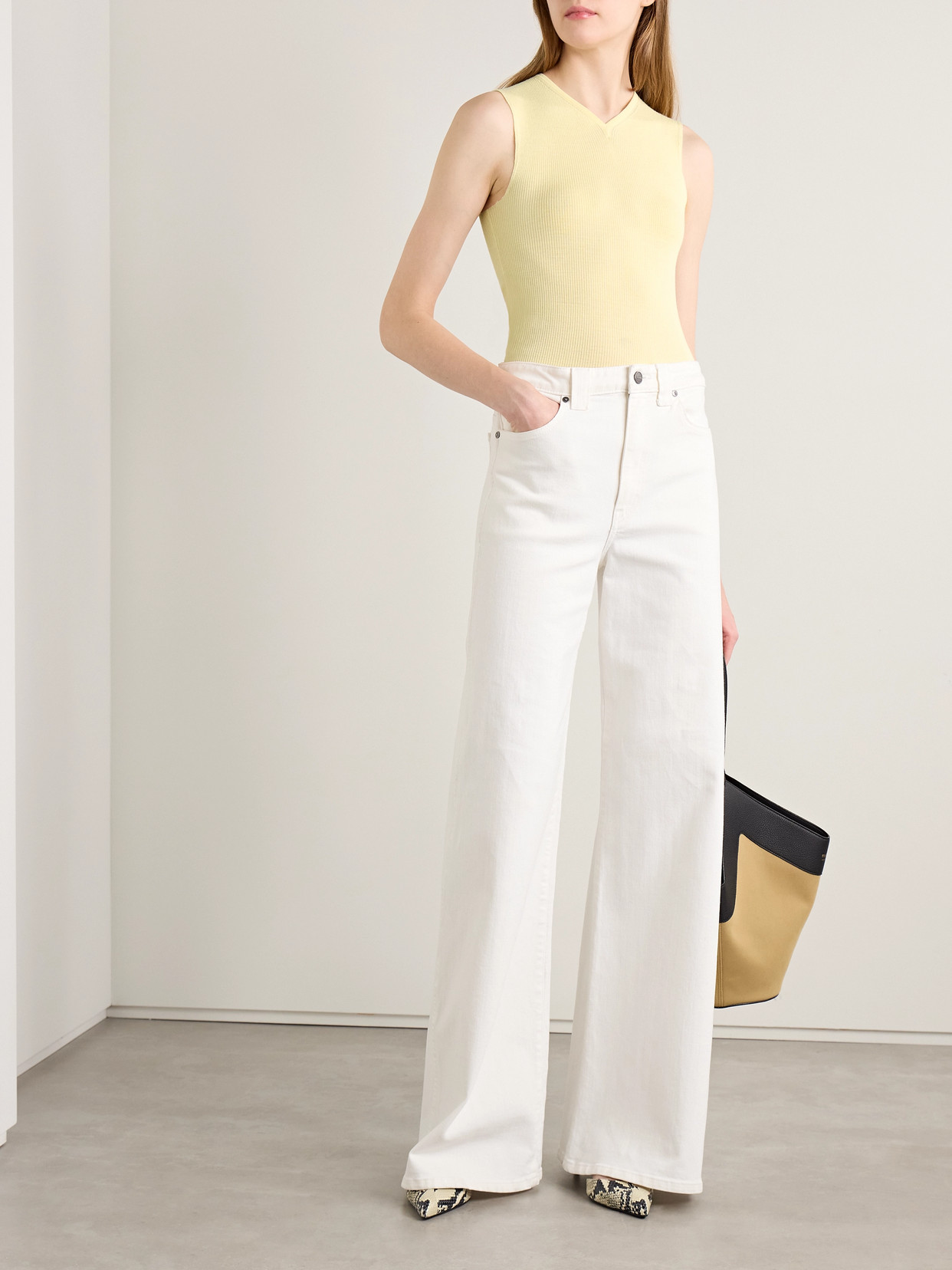 Renato Ribbed Wool-Blend Jersey Tank