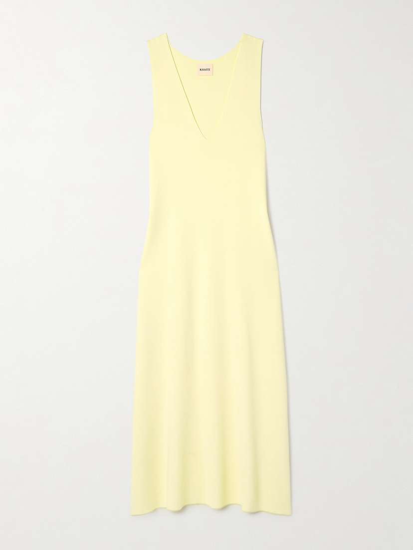 Khaite Keran Stretch-knit Midi Dress