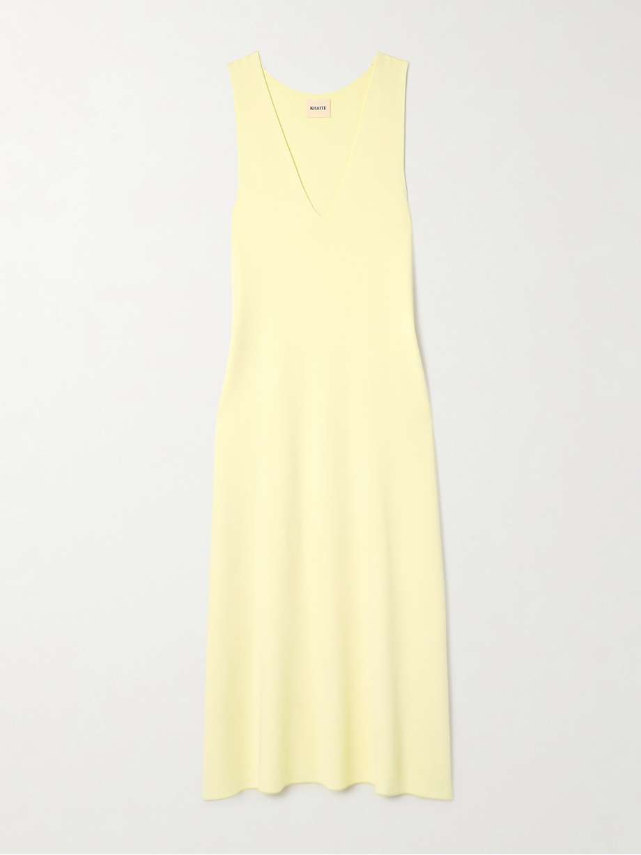 keran stretch-knit midi dress