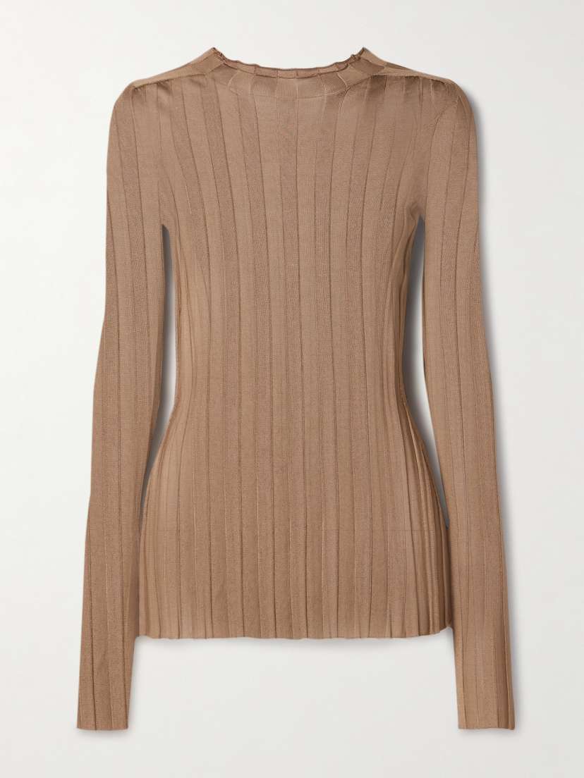 Khaite Cosette Ribbed-knit Top