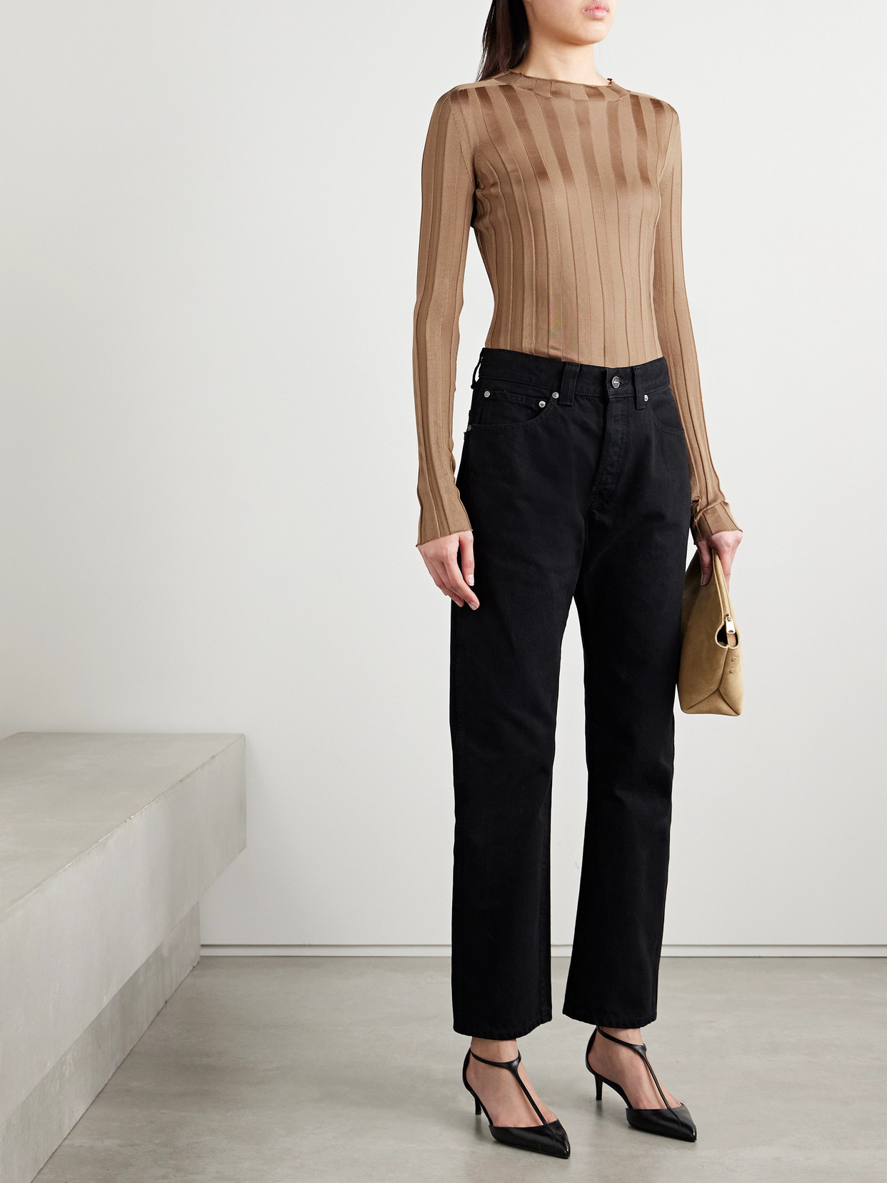 Cosette Ribbed-Knit Top