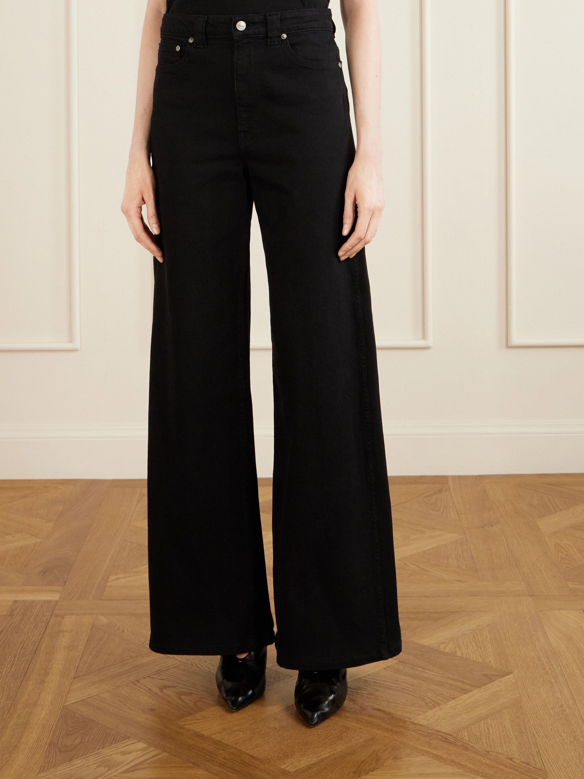 KHAITE Dane high-rise wide-leg jeans