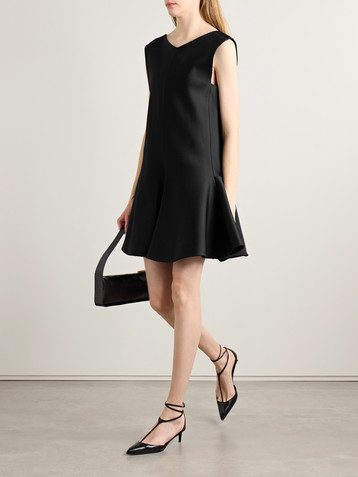 KHAITE Mel crepe mini dress