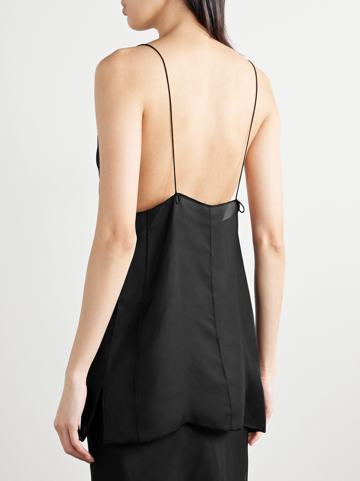 Talsie Silk-Organza Tank