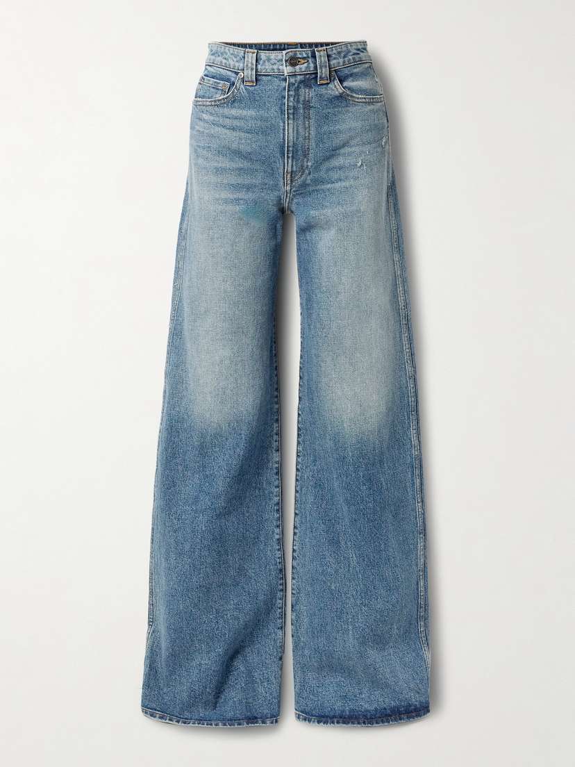Khaite Dane High-rise Wide-leg Jeans