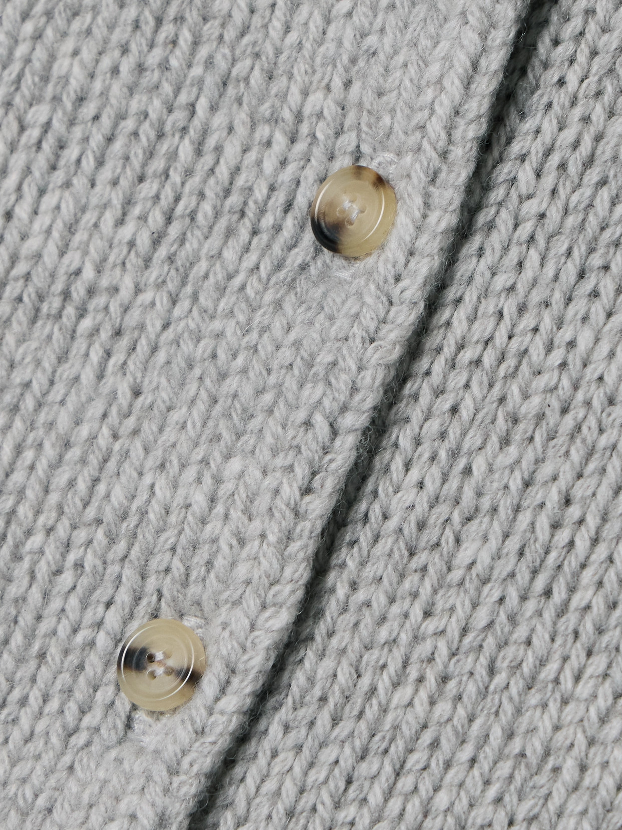 Khaite Short-sleeve Button-up Cardigan In Gray