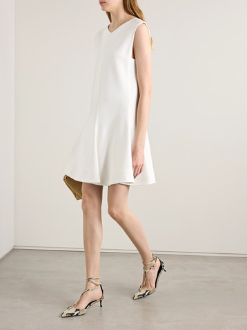 KHAITE Mel crepe mini dress