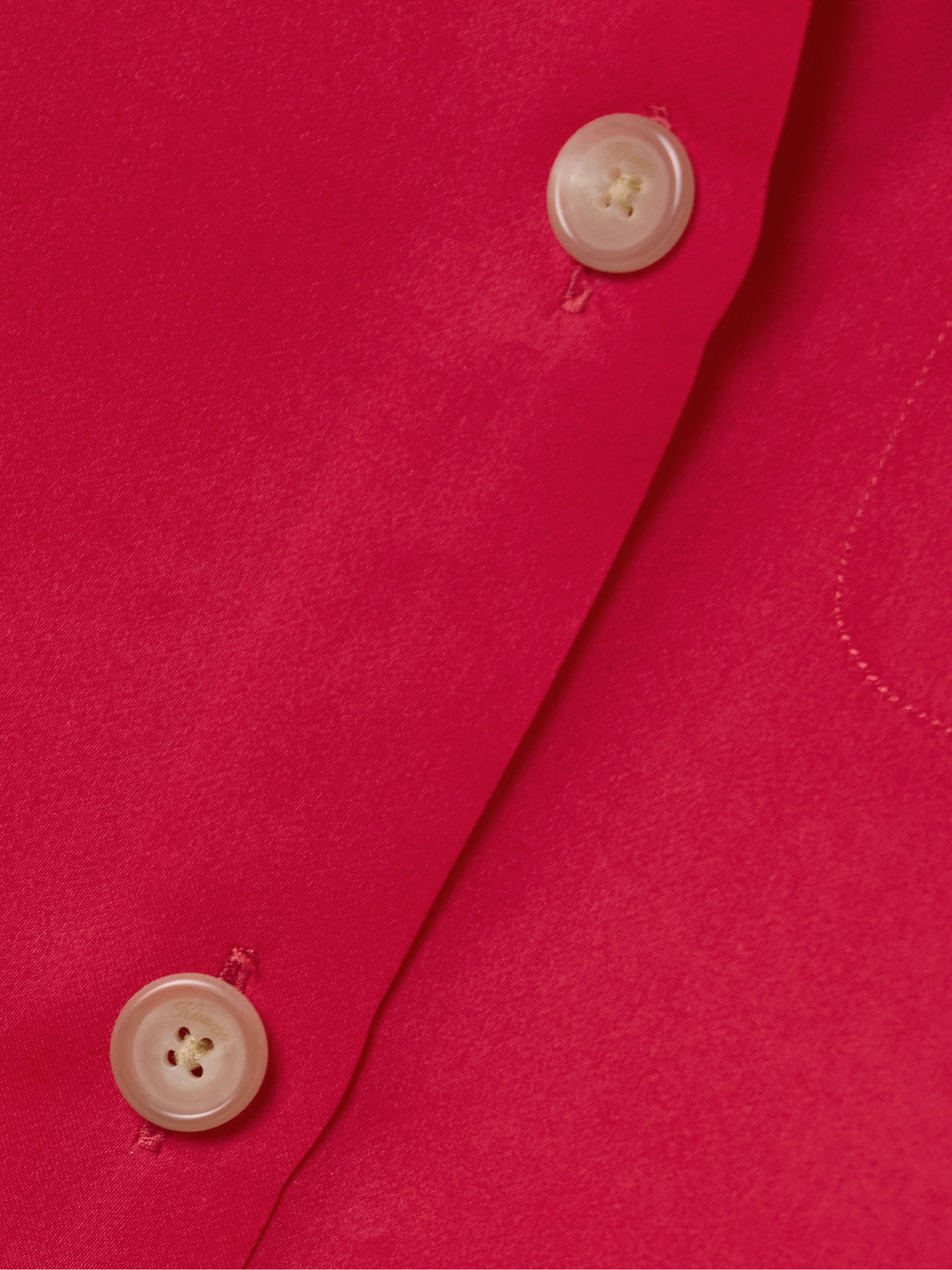 KHAITE Keefe silk-organza shirt