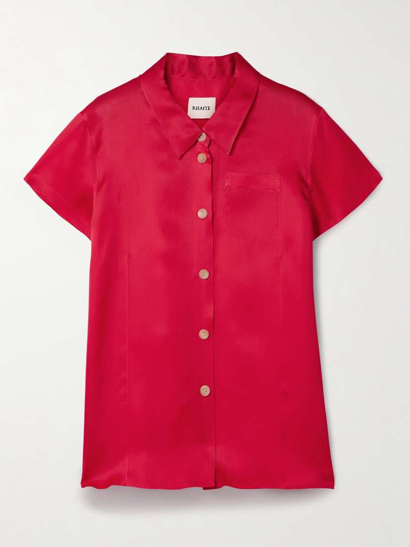 Khaite — Keefe silk-organza shirt