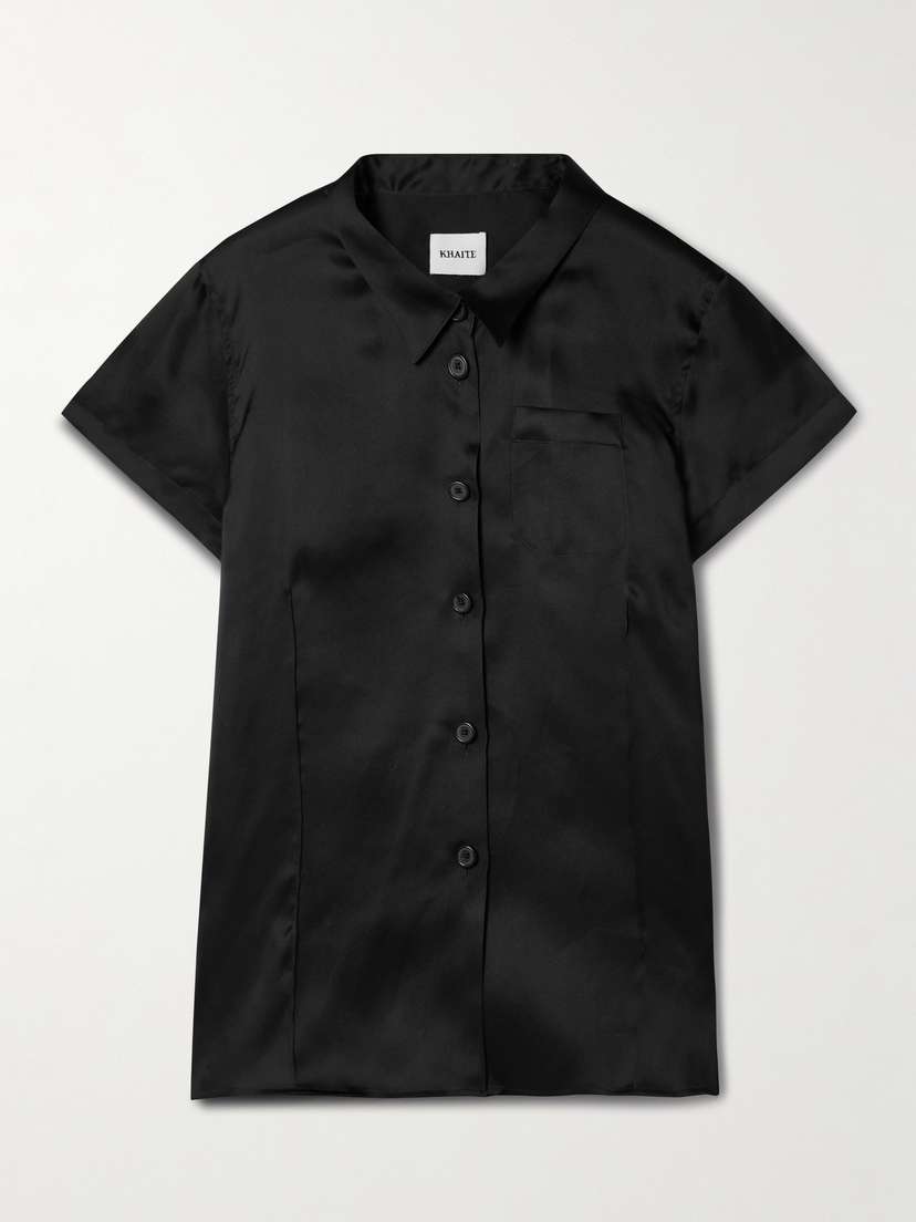 Khaite Keefe Silk-organza Shirt