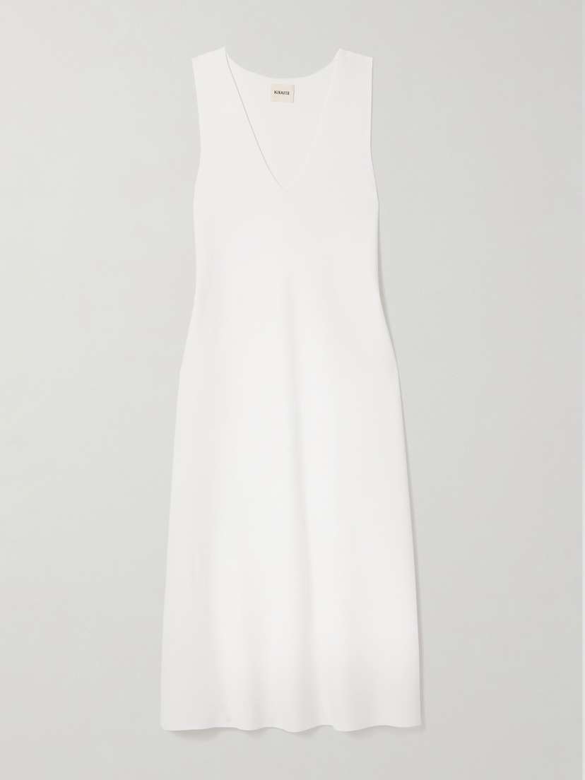 Khaite Keran Stretch-knit Midi Dress