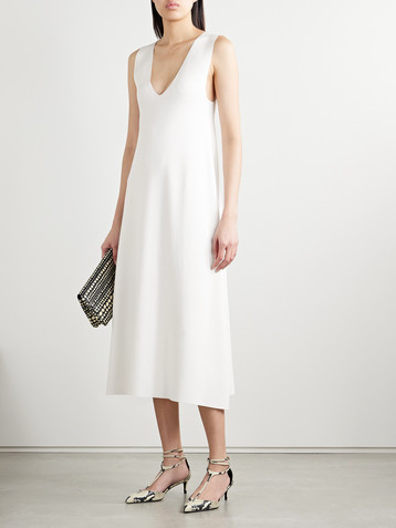 KHAITE Keran stretch-knit midi dress