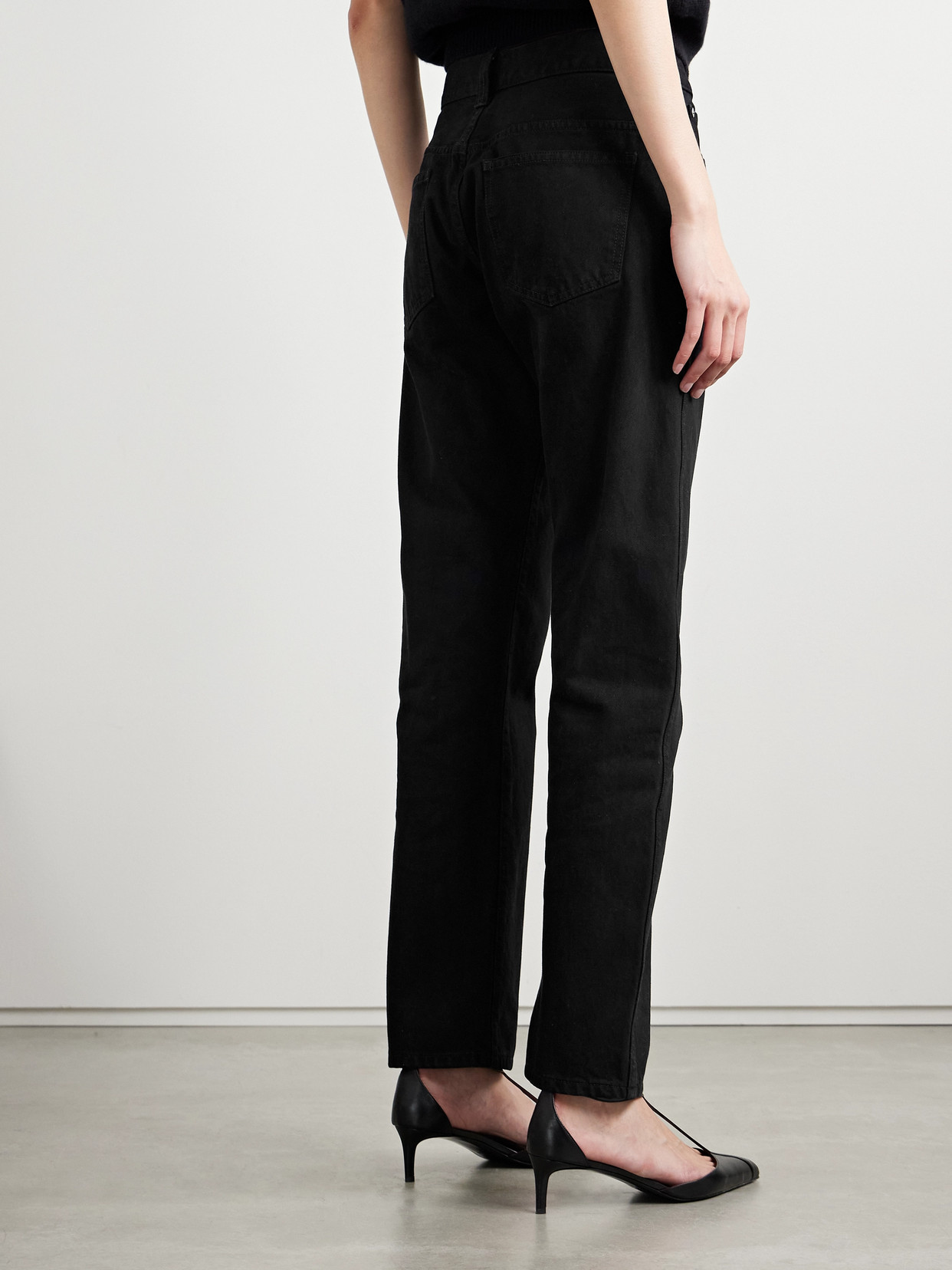 KHAITE CALLUM HIGH-RISE STRAIGHT-LEG JEANS