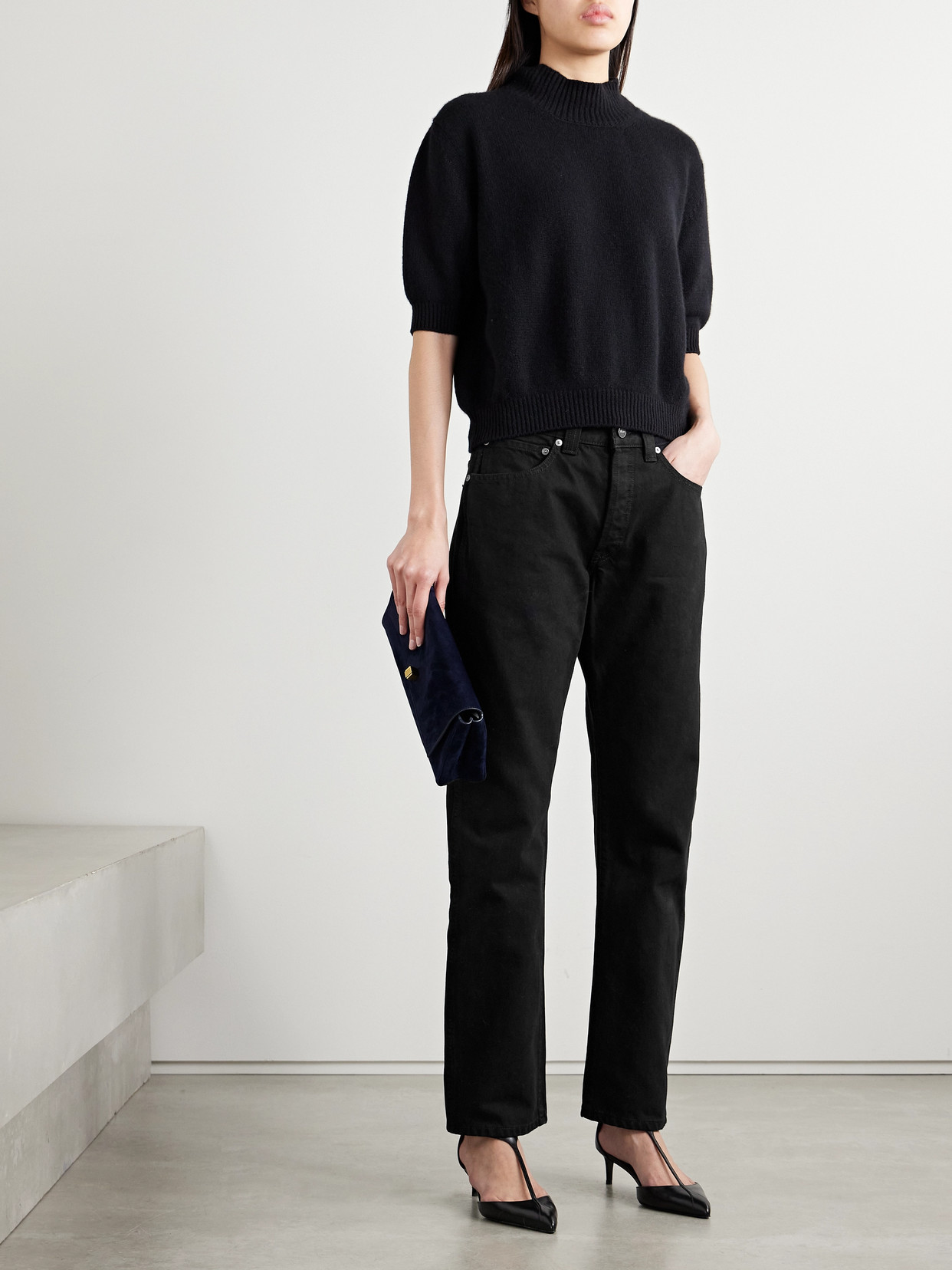 KHAITE CALLUM HIGH-RISE STRAIGHT-LEG JEANS
