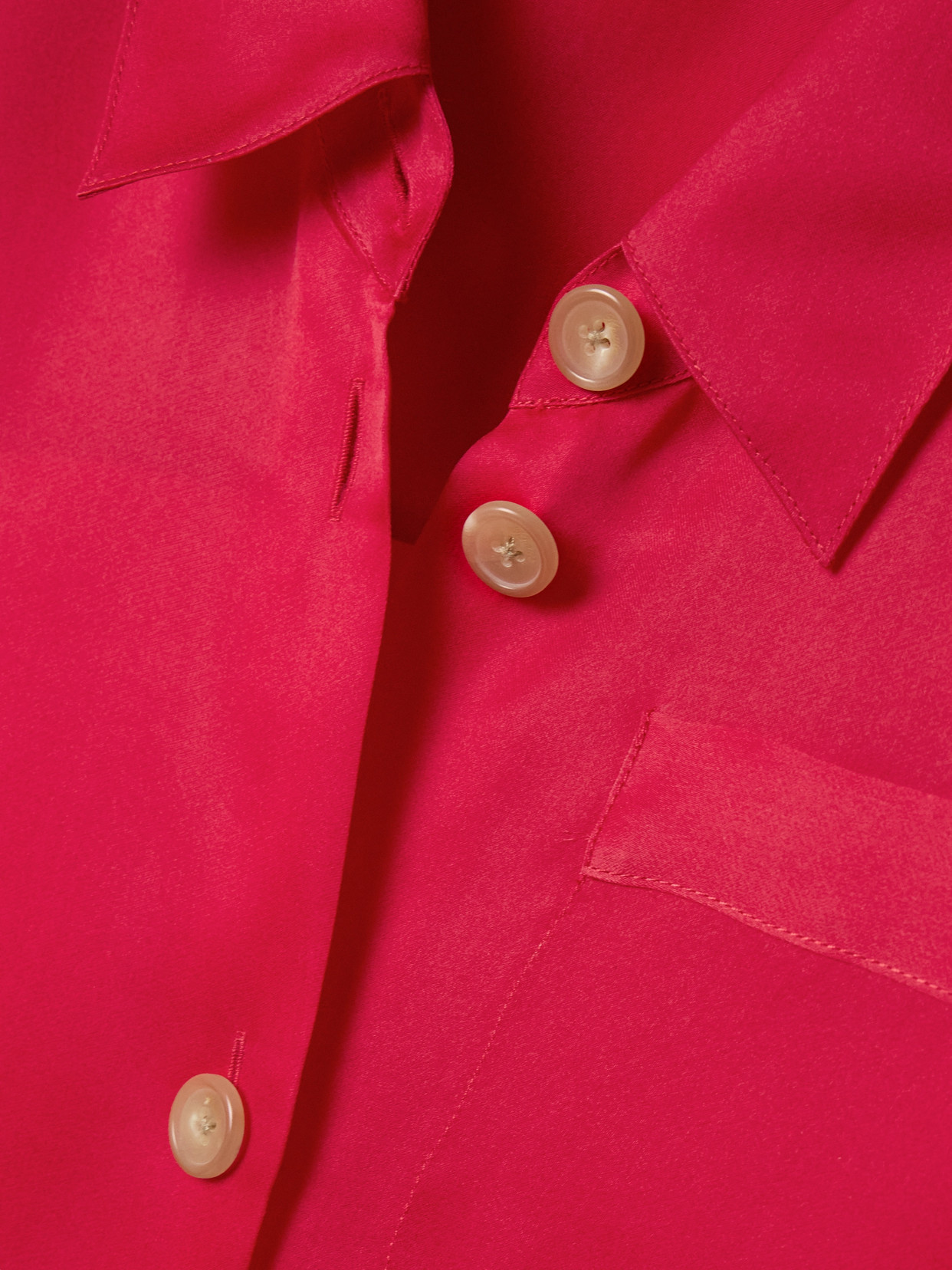 Khaite Effy Silk And Cotton-blend Organza Midi Shirt Dress In Red