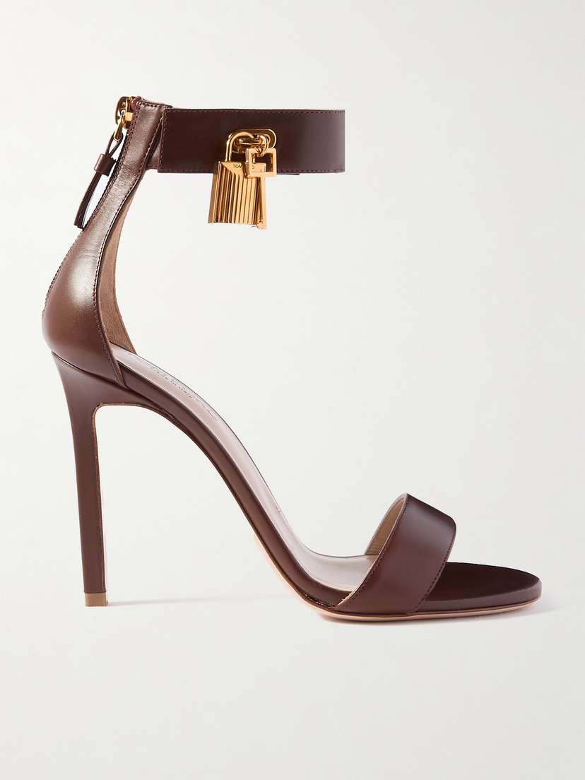 Tom Ford Padlock Embellished Leather Sandals
