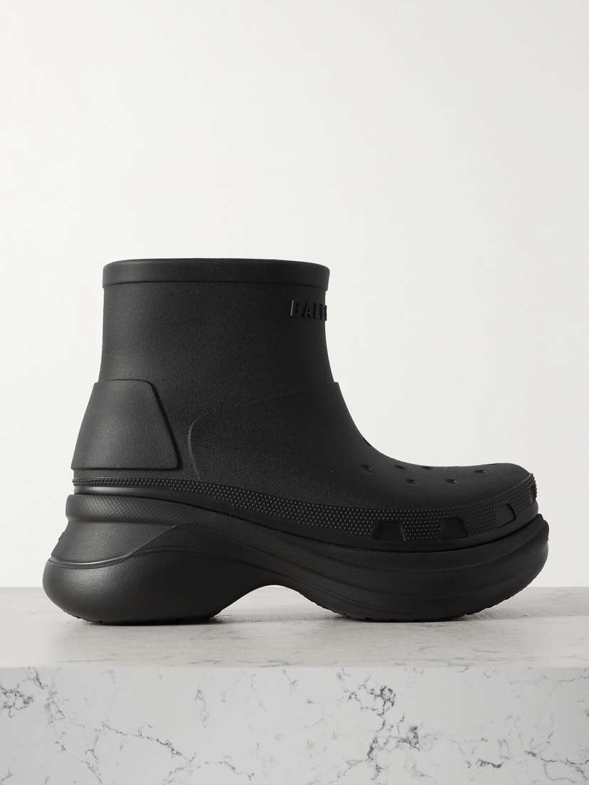 Balenciaga + Crocs Eva Rubber Platform Ankle Boots