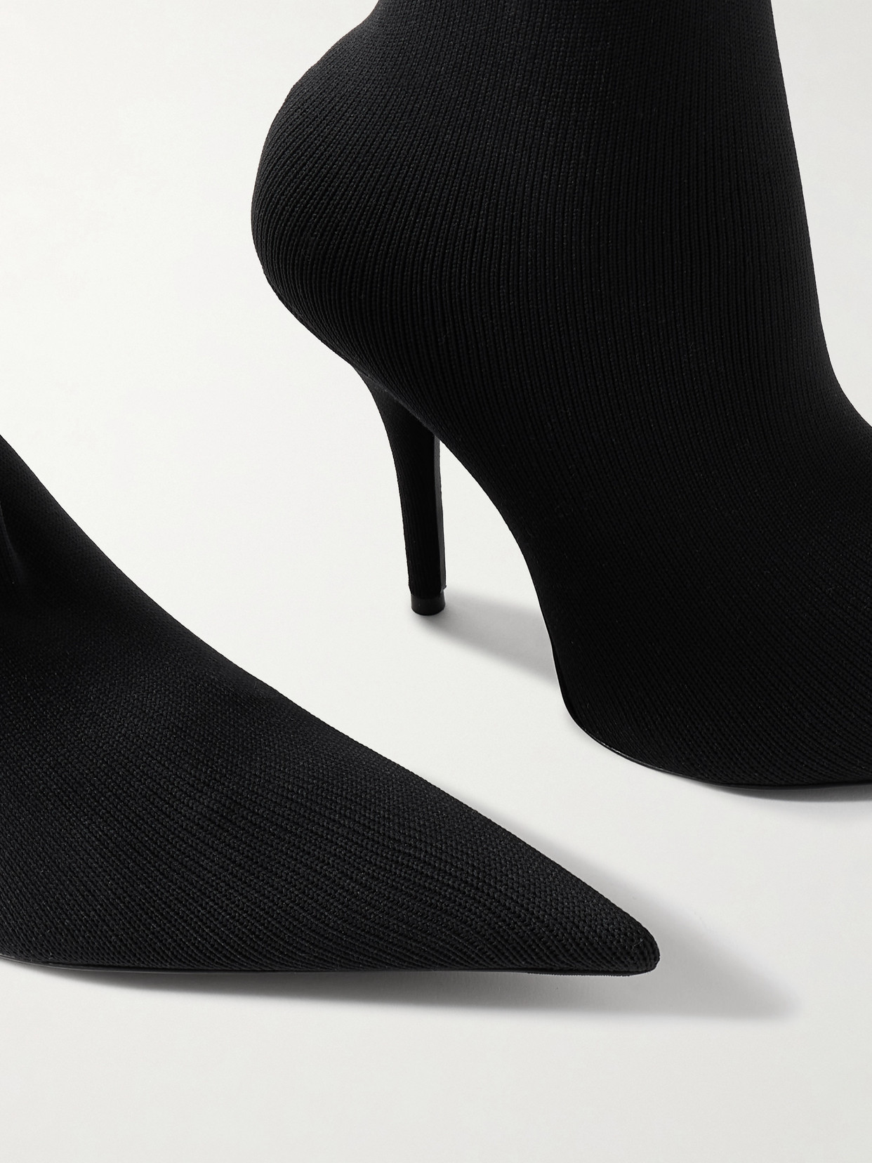 Balenciaga Hourglass Over The Knee Boot In Black