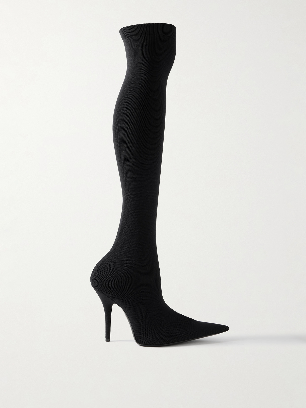 Balenciaga Hourglass Over The Knee Boot In Black