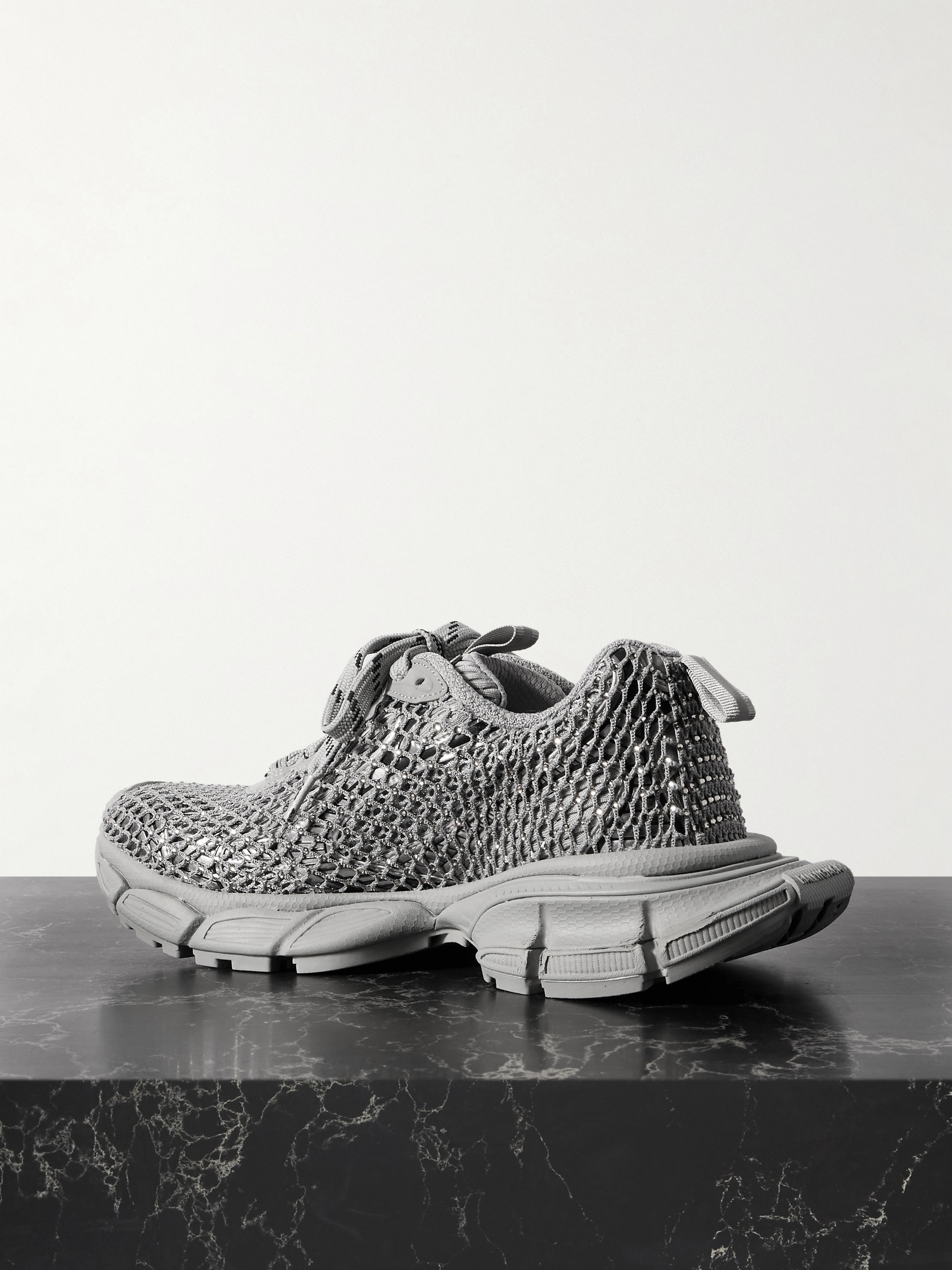 Balenciaga 3XL fishnet and rubber-trimmed mesh sneakers thumbnail