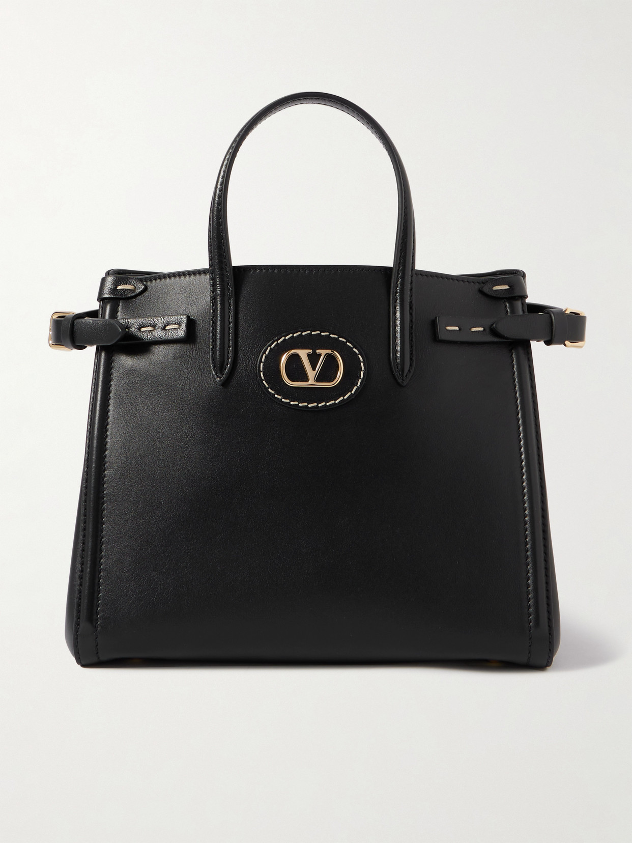 Valentino Garavani - Antibes Small Leather Tote - Black