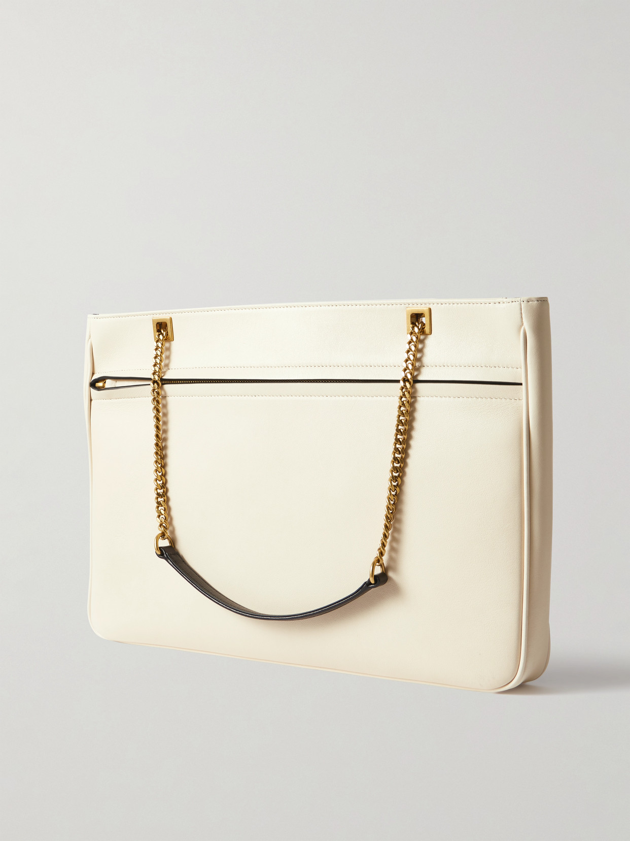 Valentino Medium Viva Superstar Leather Tote Bag In Off-white