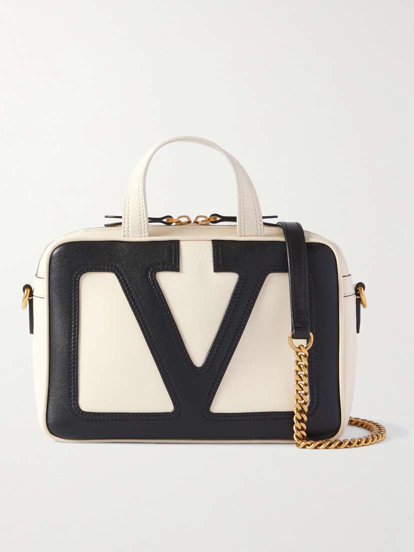 Valentino Garavani Viva Superstar Small Two-tone Leather Shoulder Bag